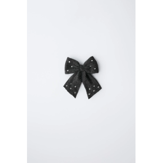 РЕЗИНКА ДЛЯ ВОЛОС С БАНТОМ И СТРАЗАМИ