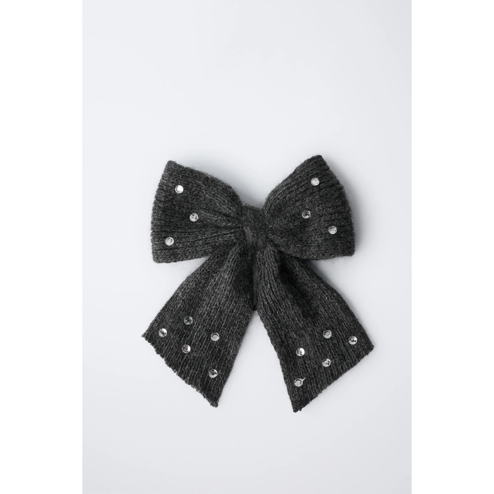 РЕЗИНКА ДЛЯ ВОЛОС С БАНТОМ И СТРАЗАМИ