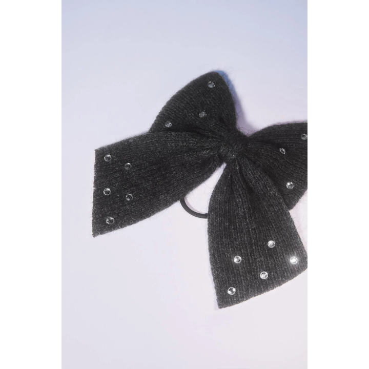 РЕЗИНКА ДЛЯ ВОЛОС С БАНТОМ И СТРАЗАМИ