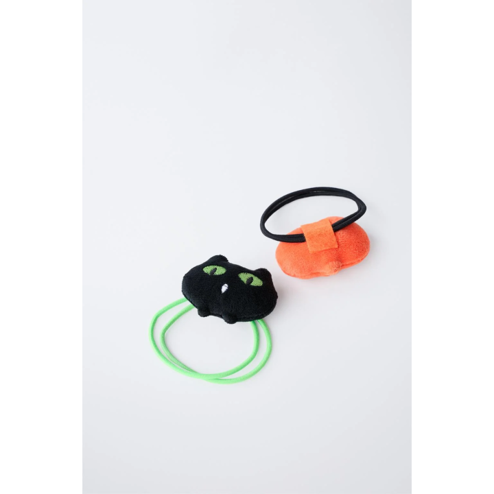 НАБОР ИЗ ДВУХ РЕЗИНОК ДЛЯ ВОЛОС «ТЫКВА И КОТ»
