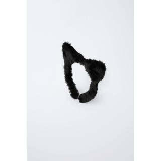 ОБОДОК ДЛЯ ВОЛОС С УШКАМИ ИЗ ИСКУССТВЕННОГО МЕХА