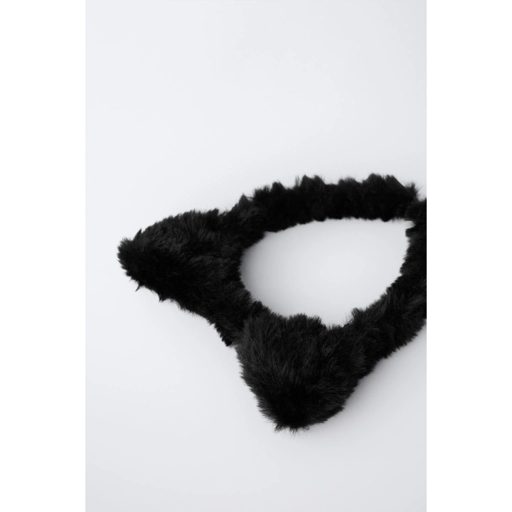 ОБОДОК ДЛЯ ВОЛОС С УШКАМИ ИЗ ИСКУССТВЕННОГО МЕХА