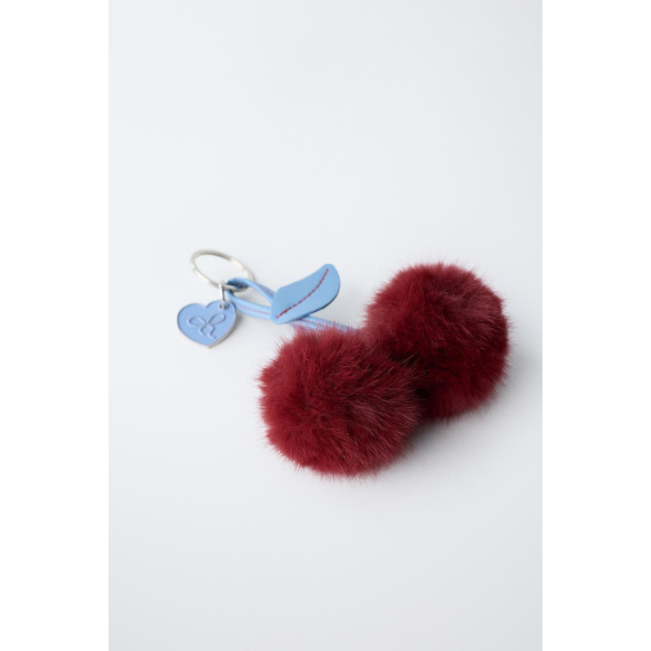 БРЕЛОК «ВИШНЯ» С ЭФФЕКТОМ МЕХА