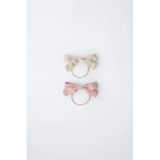 НАБОР ИЗ ДВУХ РЕЗИНОК ДЛЯ ВОЛОС С БАНТИКАМИ