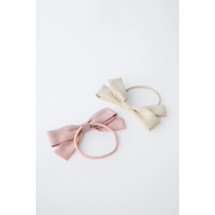 НАБОР ИЗ ДВУХ РЕЗИНОК ДЛЯ ВОЛОС С БАНТИКАМИ