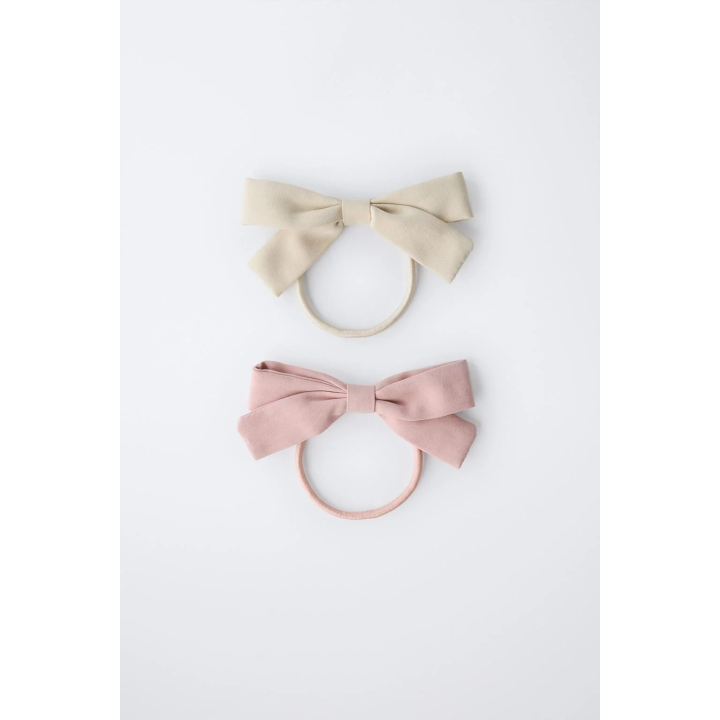 НАБОР ИЗ ДВУХ РЕЗИНОК ДЛЯ ВОЛОС С БАНТИКАМИ