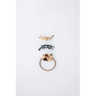 НАБОР ИЗ РЕЗИНКИ И ЗАКОЛОК ДЛЯ ВОЛОС «КОТЯТА»