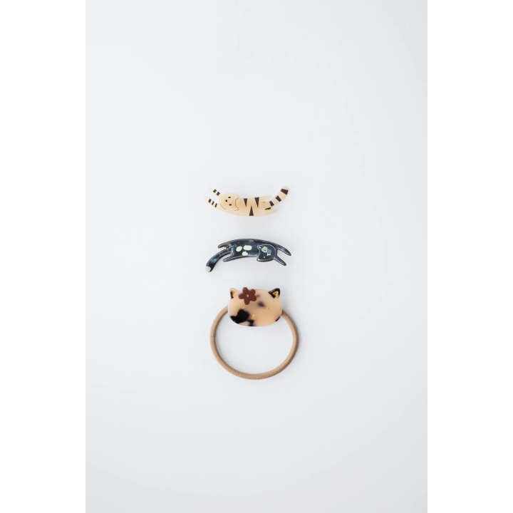 НАБОР ИЗ РЕЗИНКИ И ЗАКОЛОК ДЛЯ ВОЛОС «КОТЯТА»