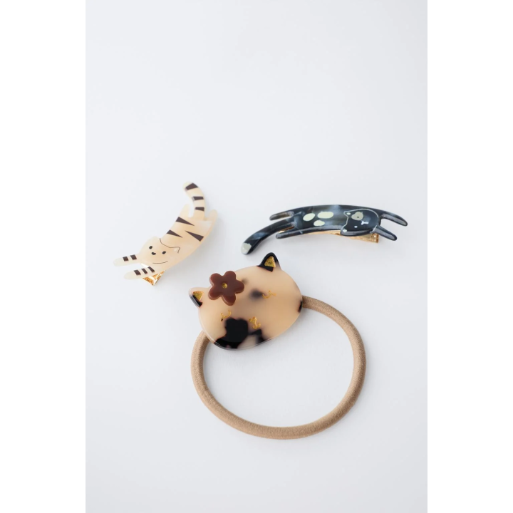 НАБОР ИЗ РЕЗИНКИ И ЗАКОЛОК ДЛЯ ВОЛОС «КОТЯТА»