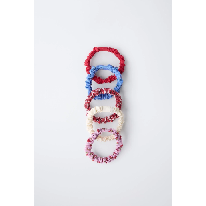 НАБОР ИЗ ПЯТИ РЕЗИНОК ДЛЯ ВОЛОС С ПРИНТОМ