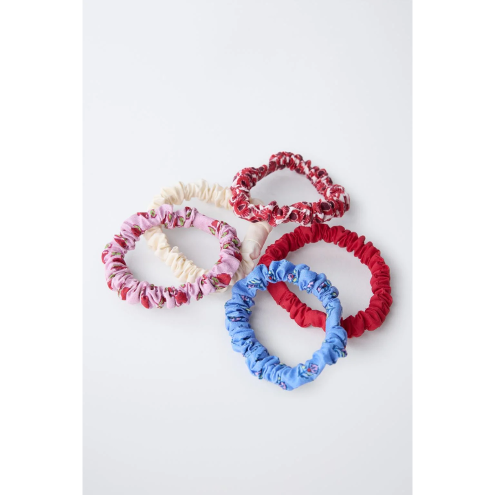 НАБОР ИЗ ПЯТИ РЕЗИНОК ДЛЯ ВОЛОС С ПРИНТОМ