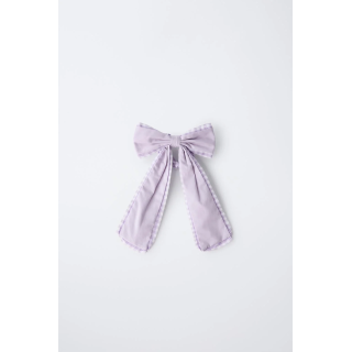 РЕЗИНКА ДЛЯ ВОЛОС С БАНТОМ В КЛЕТКУ ВИШИ