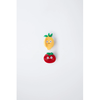 НАБОР ИЗ ДВУХ ЗАКОЛОК ДЛЯ ВОЛОС  «ПОМИДОР И ЛИМОН»