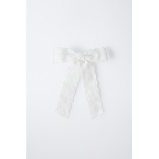 ЗАКОЛКА ДЛЯ ВОЛОС С БАНТОМ И ВЫШИВКОЙ