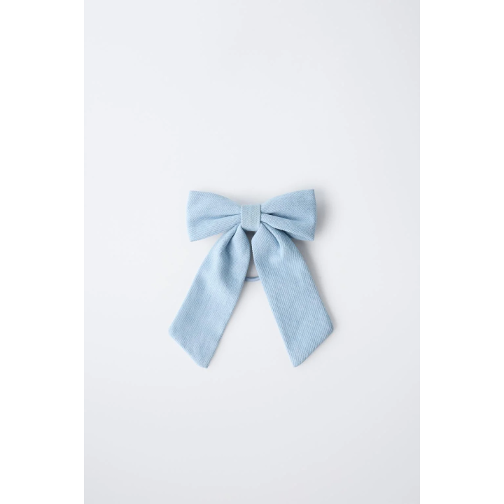 ДЖИНСОВАЯ РЕЗИНКА ДЛЯ ВОЛОС С БАНТОМ