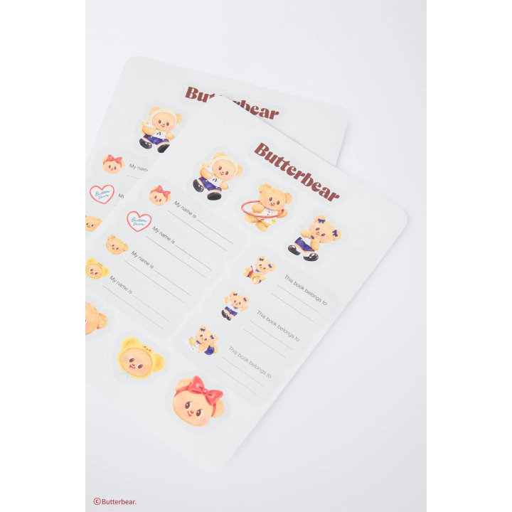 Набор наклеек butterbear ©