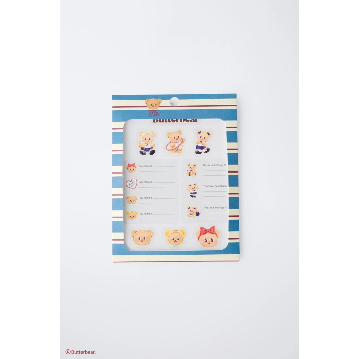 Набор наклеек butterbear ©