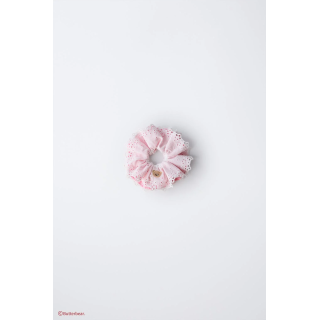 Резинка для волос butterbear © с двойным тканевым декором и вышивкой