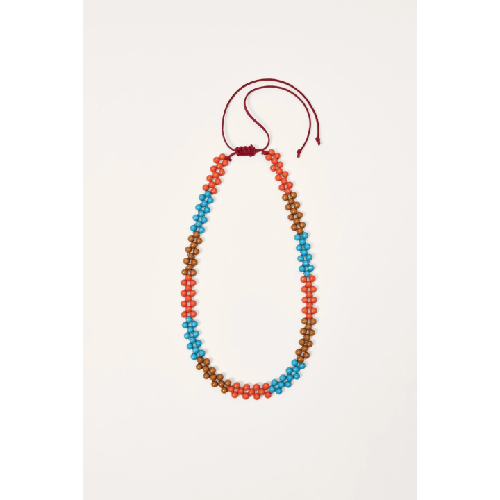 Бусы limited edition с текстильным шнуром