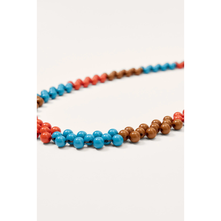 Бусы limited edition с текстильным шнуром