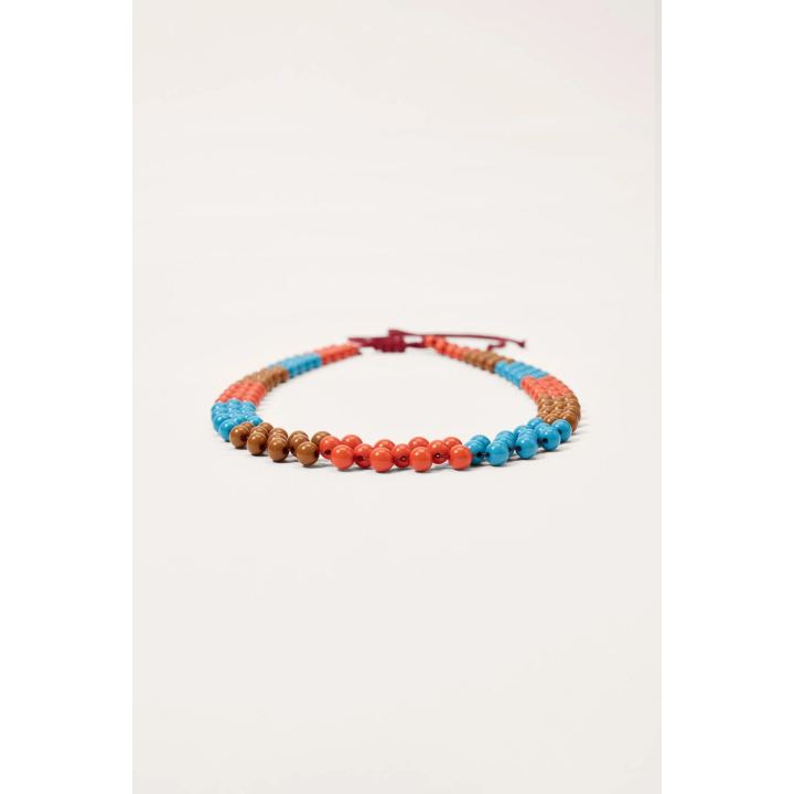 Бусы limited edition с текстильным шнуром