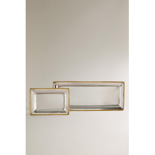 Декоративный рождественский поднос с деталями на краю