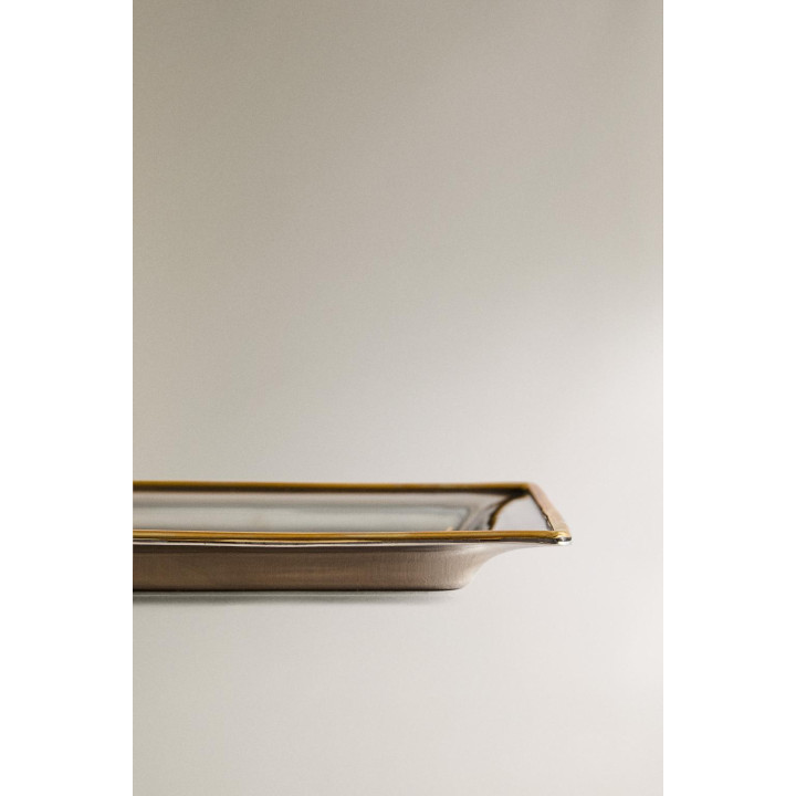 Декоративный рождественский поднос с деталями на краю