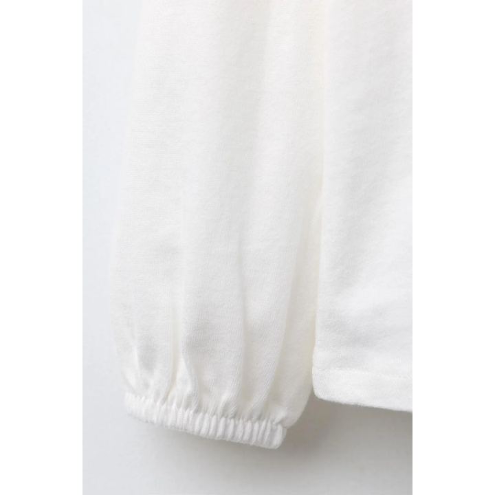 ФУТБОЛКА С КРУГЛЫМ ВОРОТНИКОМ И ВЫШИВКОЙ