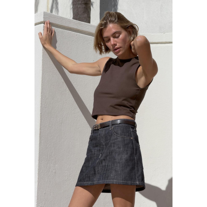 УКОРОЧЕННЫЙ ТОП ИЗ ХЛОПКА