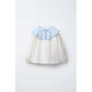 ФУТБОЛКА В ПОЛОСКУ С КРУГЛЫМ ВОРОТНИКОМ