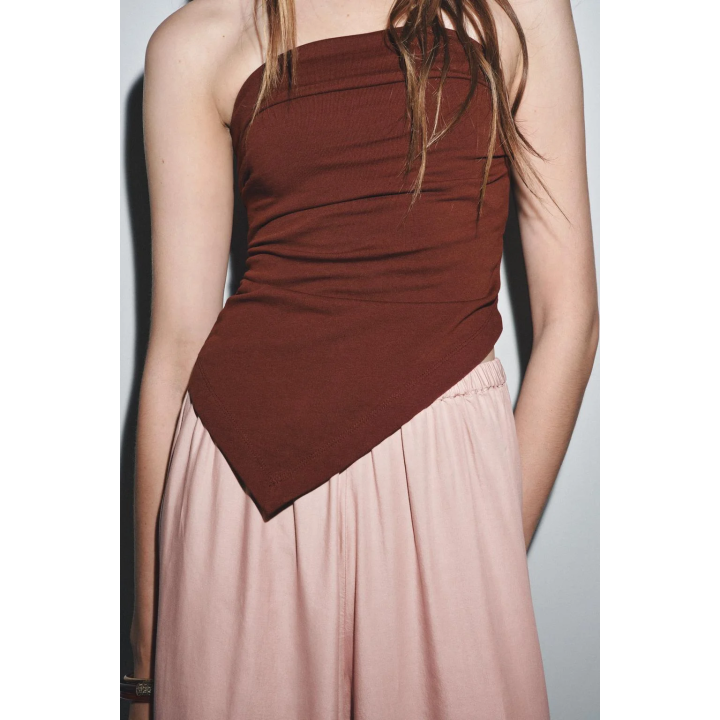 ТОП БЕЗ БРЕТЕЛЕЙ АСИММЕТРИЧНОГО КРОЯ