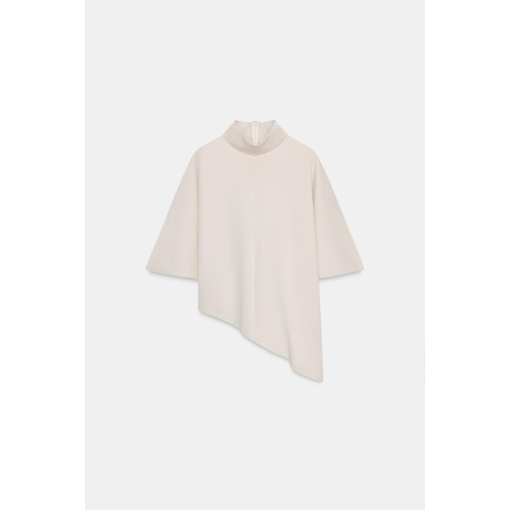 НАКИДКА АСИММЕТРИЧНОГО КРОЯ ИЗ ТКАНИ ИНТЕРЛОК