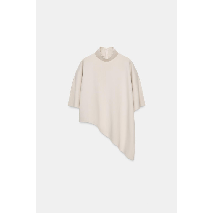 НАКИДКА АСИММЕТРИЧНОГО КРОЯ ИЗ ТКАНИ ИНТЕРЛОК