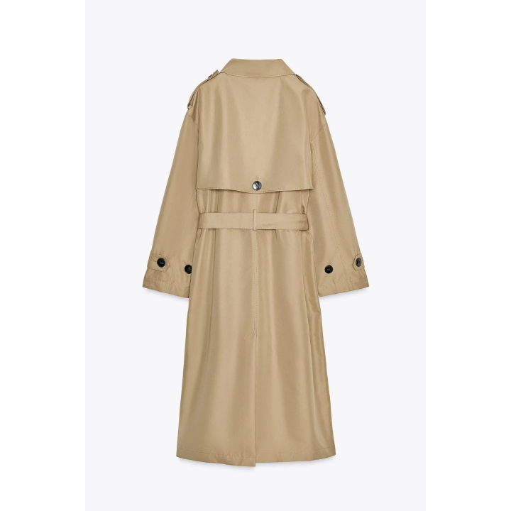 ДЛИННЫЙ ДВУБОРТНЫЙ ТРЕНЧ С ПОЯСОМ