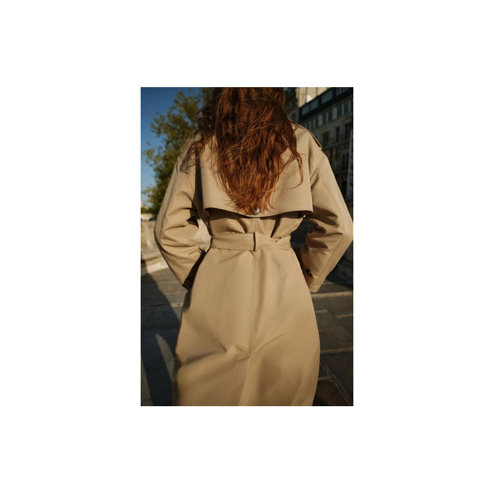 ДЛИННЫЙ ДВУБОРТНЫЙ ТРЕНЧ С ПОЯСОМ