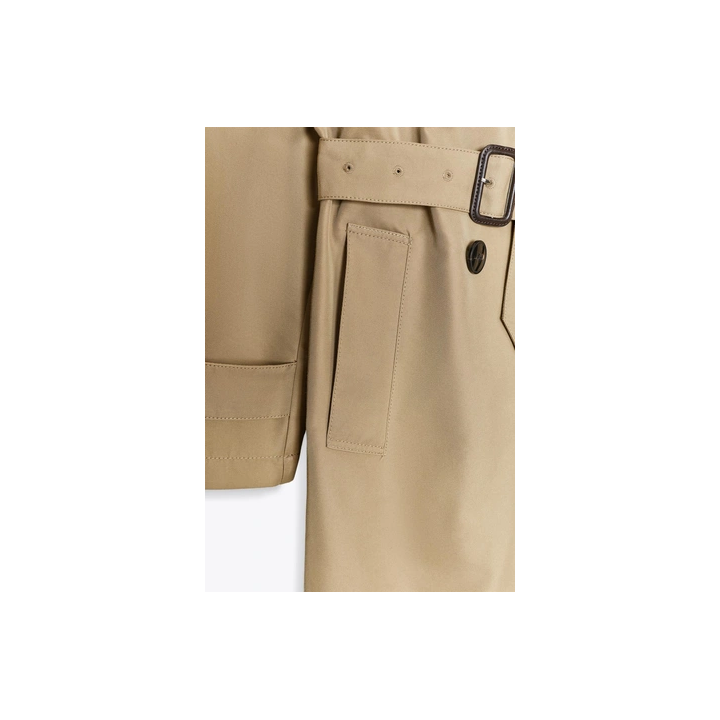 ДЛИННЫЙ ДВУБОРТНЫЙ ТРЕНЧ С ПОЯСОМ