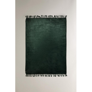 Плед из флиса с бахромой