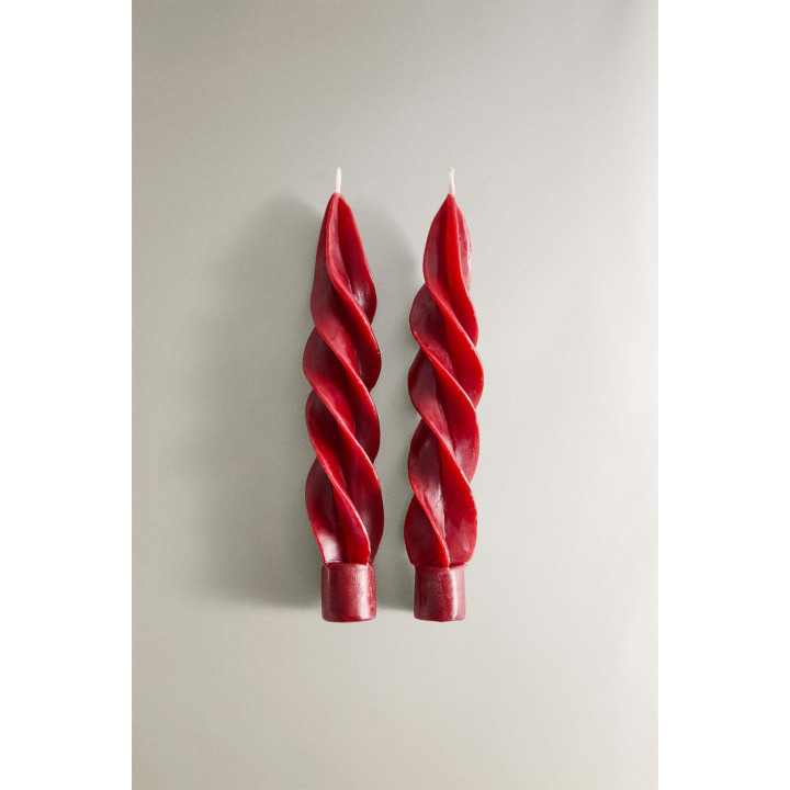 Набор спиральных рождественских свечей (упаковка из 2 штук)