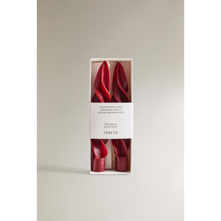 Набор спиральных рождественских свечей (упаковка из 2 штук)