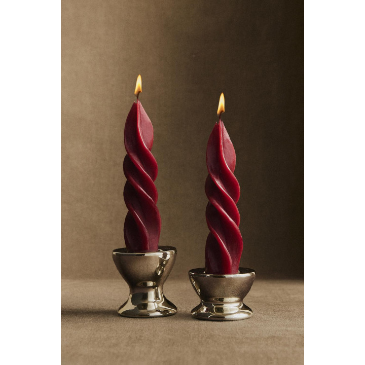 Набор спиральных рождественских свечей (упаковка из 2 штук)