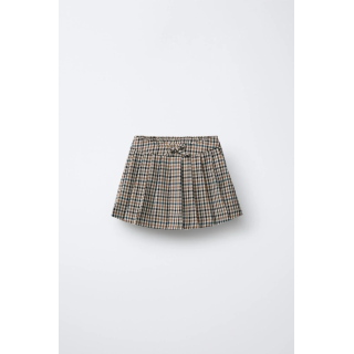 ЮБКА-ШОРТЫ В КЛЕТКУ СО СКЛАДКАМИ