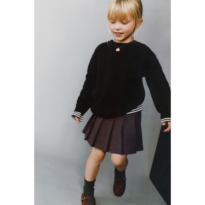 ЮБКА-ШОРТЫ В КЛЕТКУ С ПРЯЖКОЙ