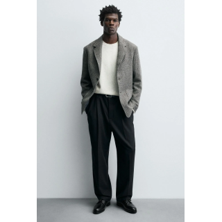 Кожаные туфли с начёсом