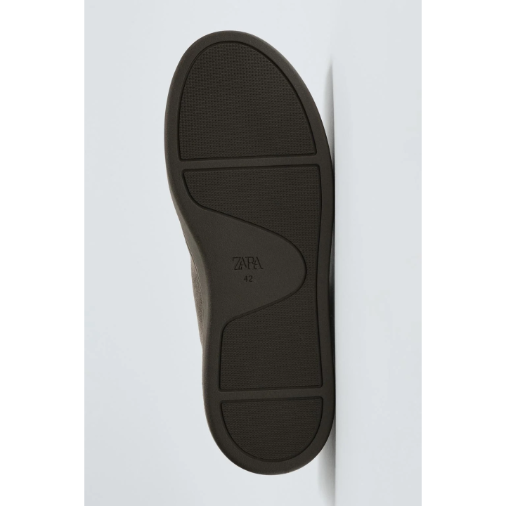 Кожаные туфли с мокасиновым мысом