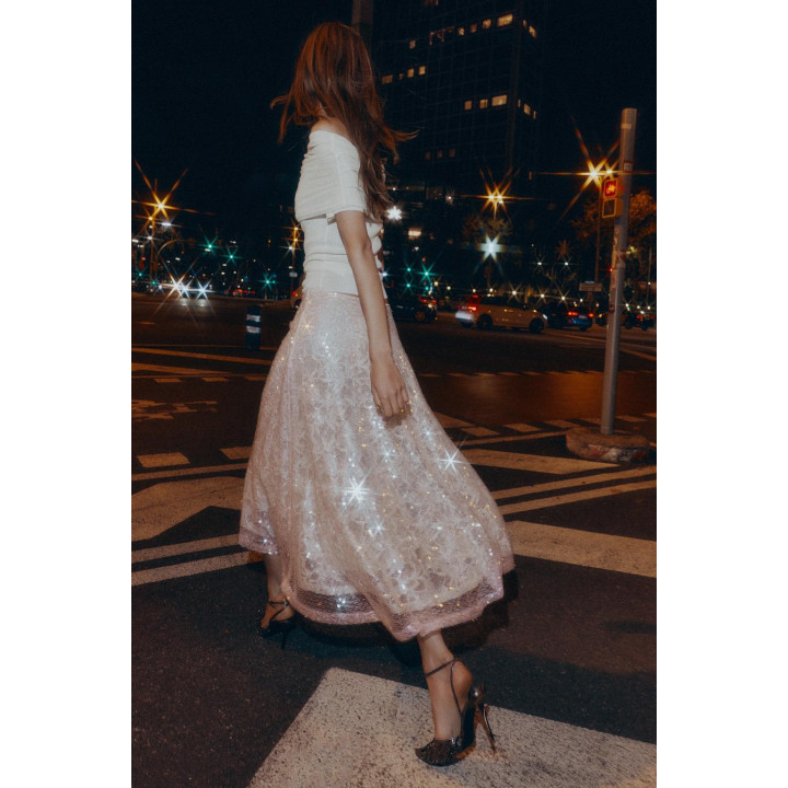 ЮБКА МИДИ С ПАЙЕТКАМИ