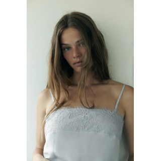 ТОП ИЗ ЖОРЖЕТА С КРУЖЕВОМ