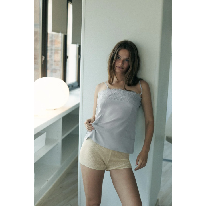 ТОП ИЗ ЖОРЖЕТА С КРУЖЕВОМ