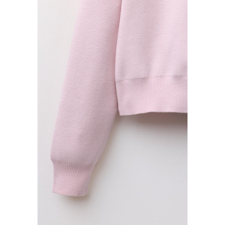 ТРИКОТАЖНЫЙ КАРДИГАН СО СЪЕМНЫМ ВОРОТНИКОМ ИЗ ИСКУССТВЕННОГО МЕХА