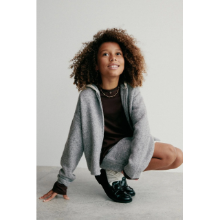 ТРИКОТАЖНАЯ ЮБКА С ОТДЕЛКОЙ КРЮЧКОМ