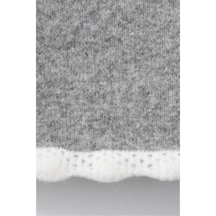 ТРИКОТАЖНАЯ ЮБКА С ОТДЕЛКОЙ КРЮЧКОМ